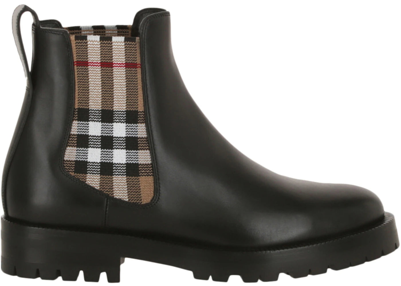 Burberry Vintage Check Chelsea Boots Black Archive Beige (Women's)