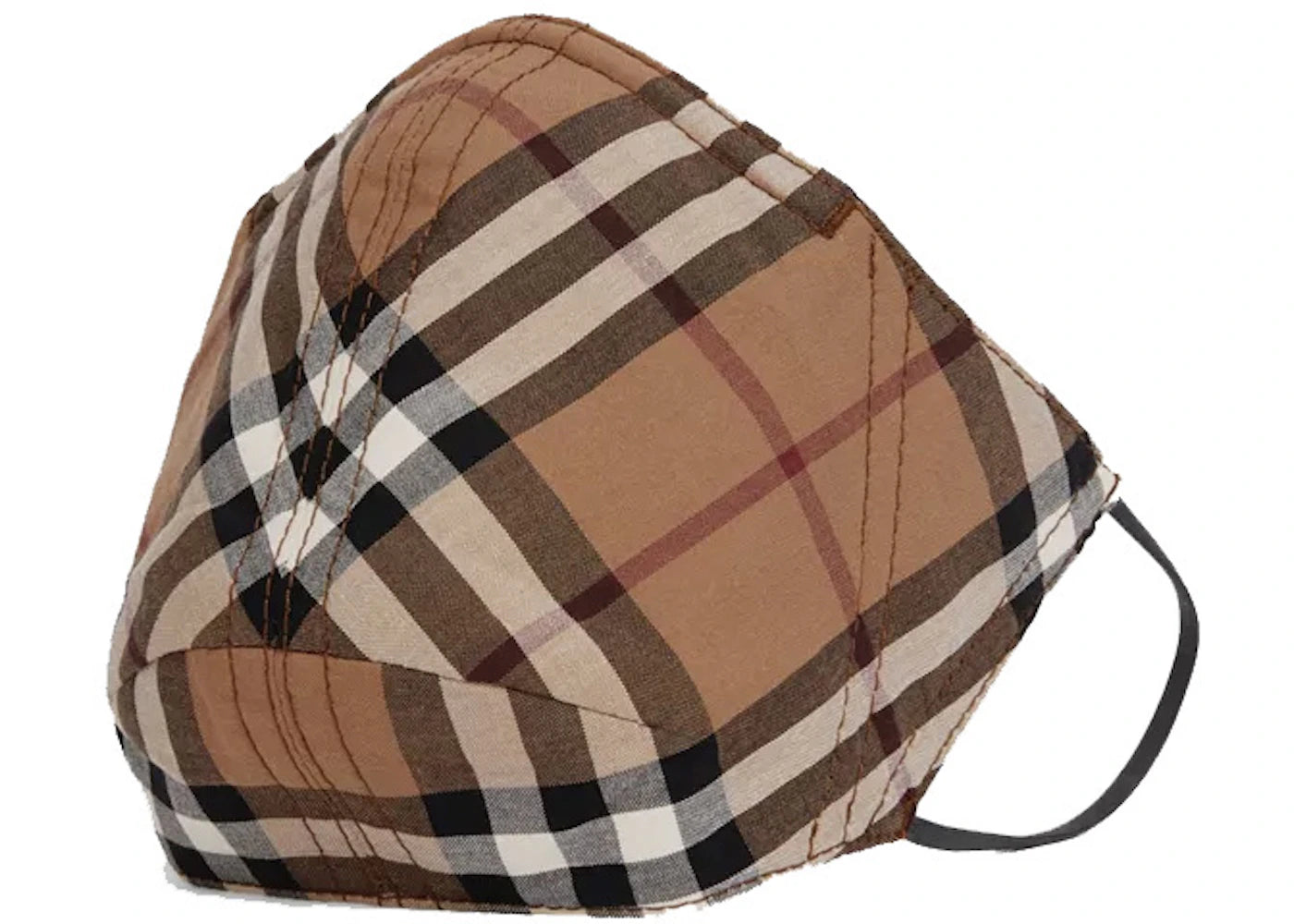 Burberry Vintage Check Cotton Face Mask Birch Brown