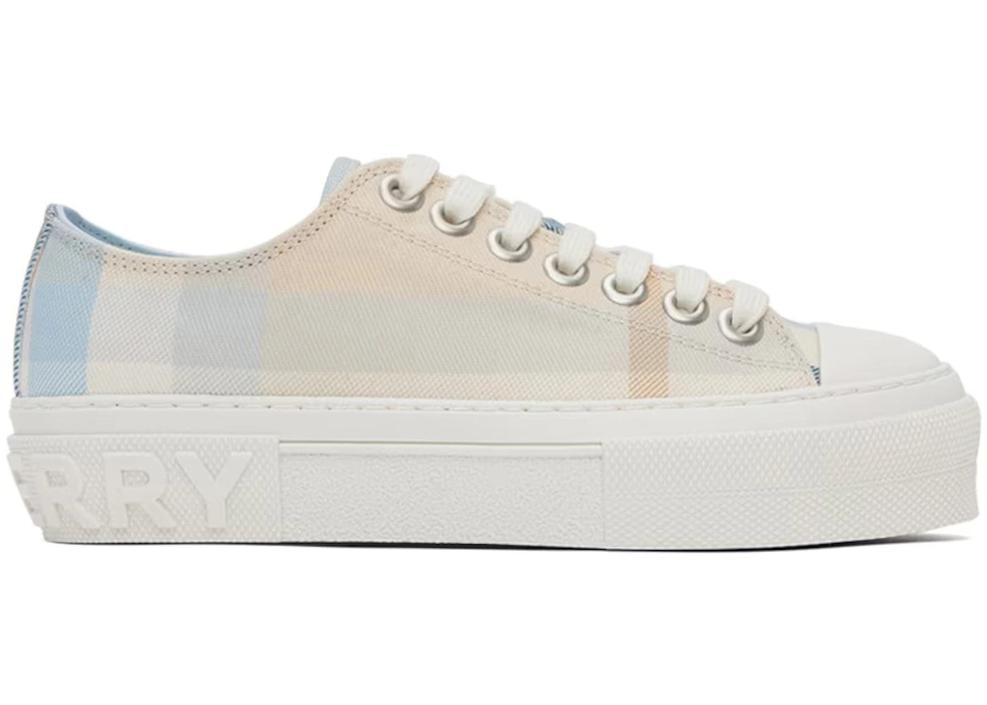 Burberry Vintage Check Cotton Sneaker Soft Blue Chalk (Women's)