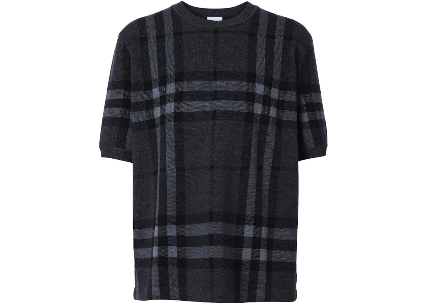 Burberry Vintage Check Knitted Top Charcoal