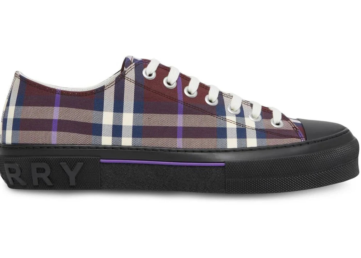 Burberry Vintage Check Low Top Sneaker Burgundy Check