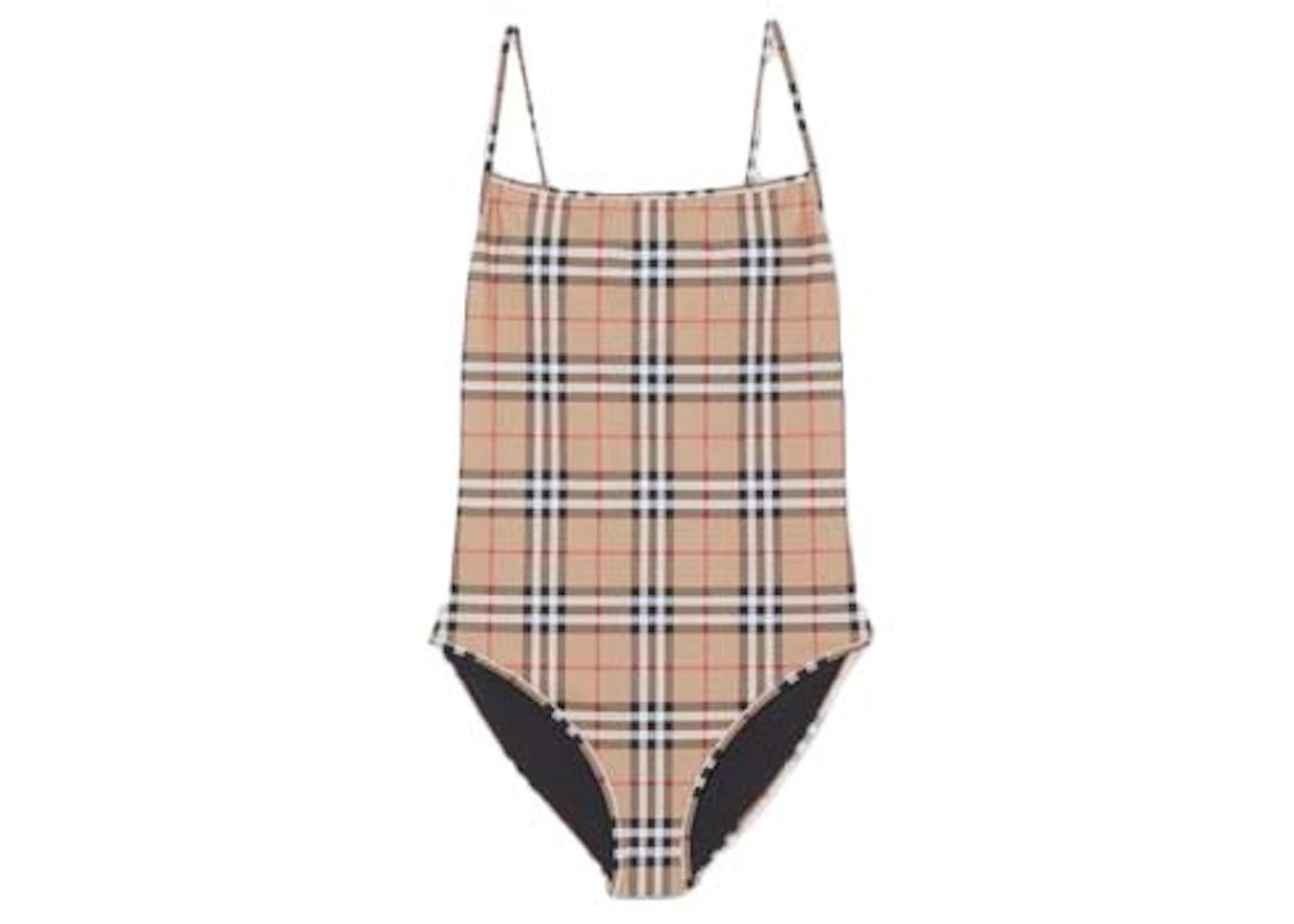 Burberry Vintage Check One-piece Swimsuit Archive Beige