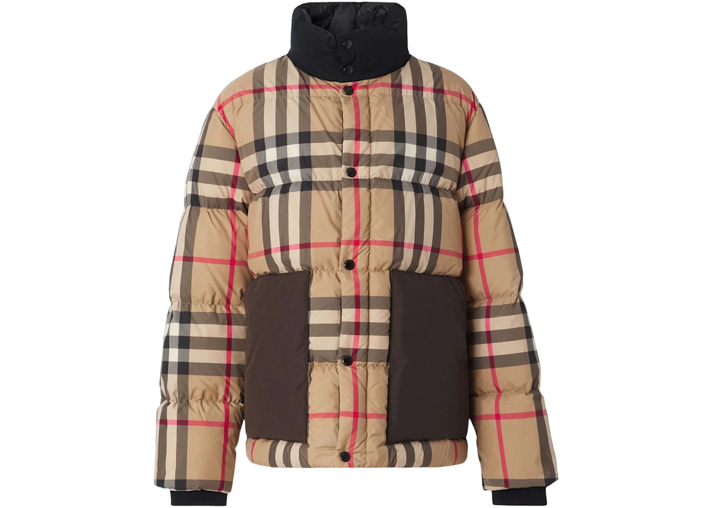 Burberry Vintage Check Puffer Jacket Archive Beige