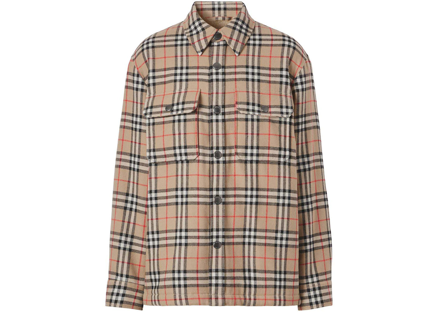 Burberry Vintage Check Shirt Jacket Beige