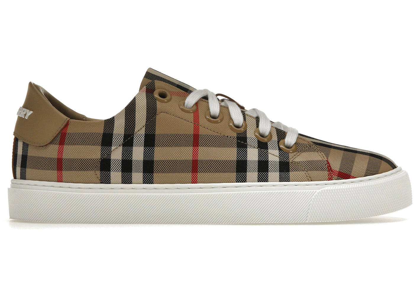 Burberry Vintage Check and Leather Sneakers Archive Beige Check Toe (Women's)