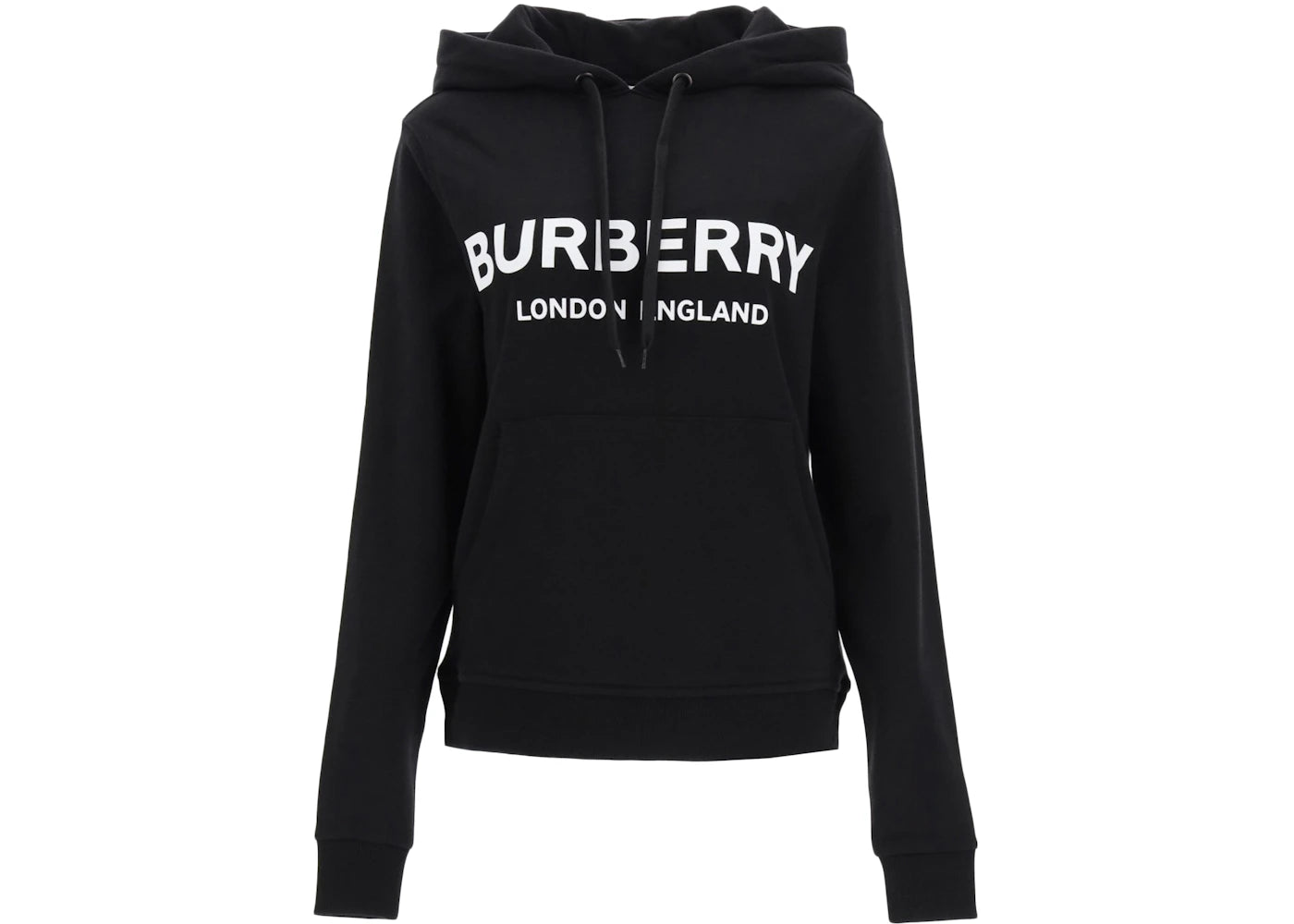 Burberry Women Poulter Logo Hoodie Black