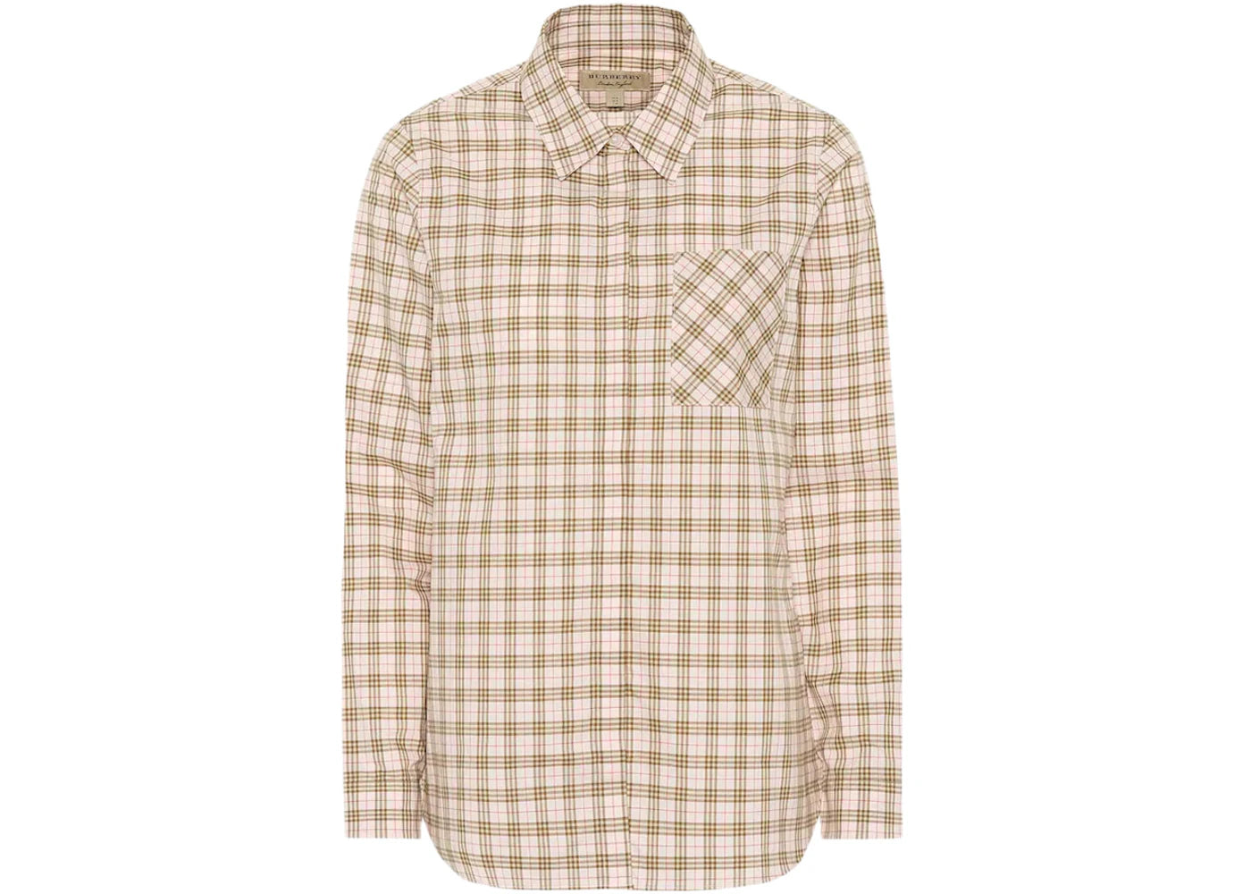 Burberry Women's Checked Cotton Shirt Pink