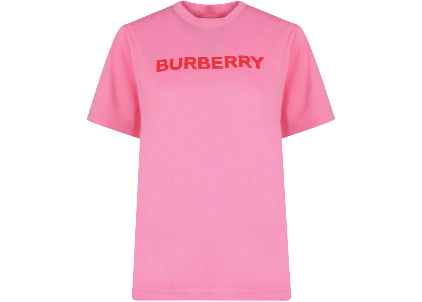 Burberry Women's Frontal Logo Cotton T-Shirt Pink