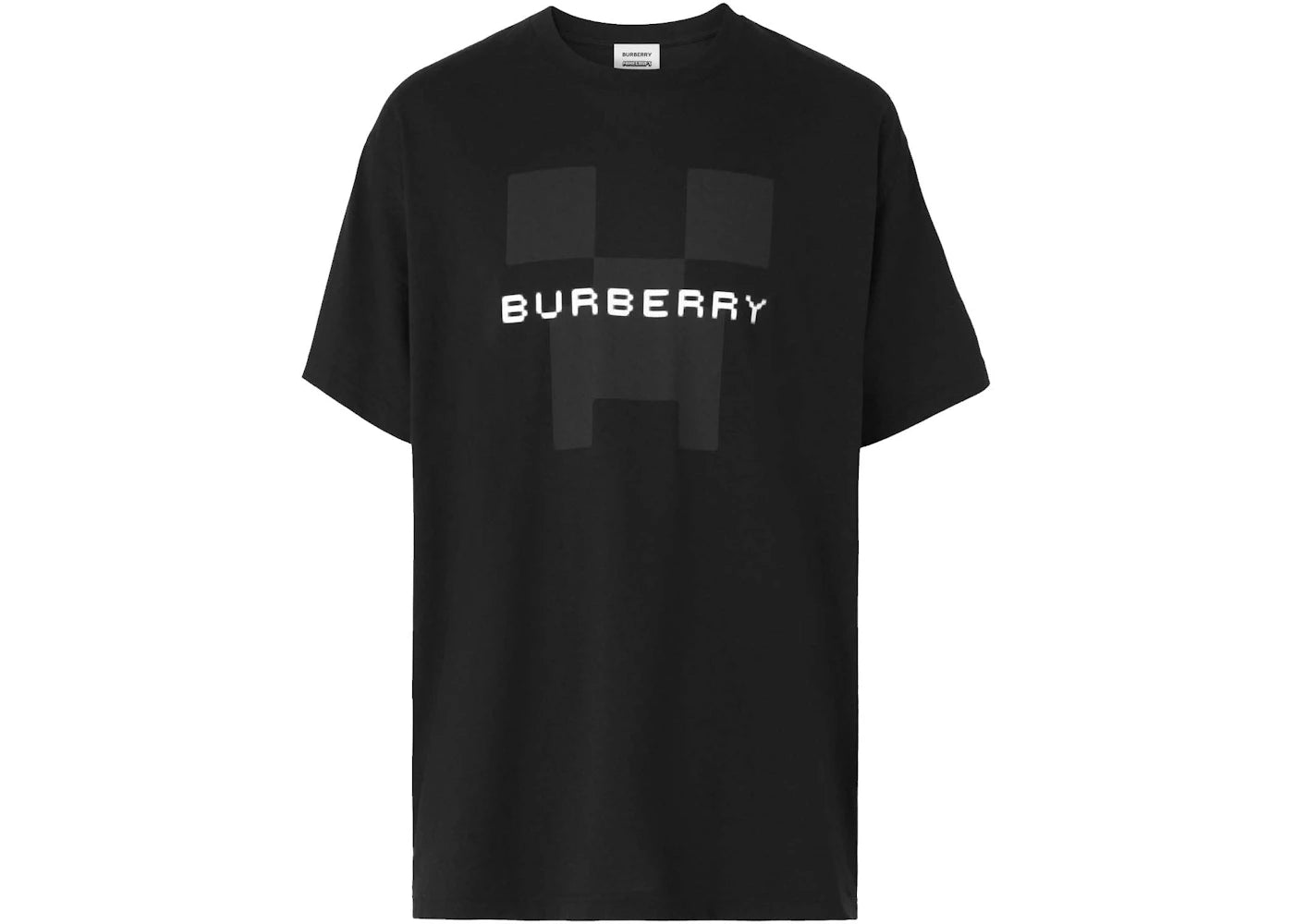 Burberry x Minecraft Logo Print Cotton T-shirt Black