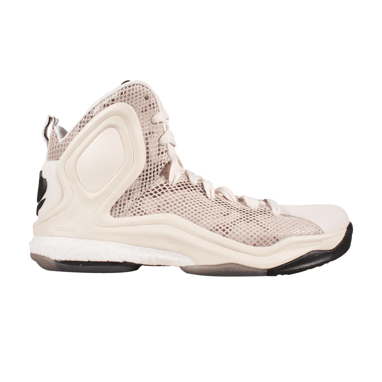 adidas D Rose 5 Boost White Tan Snakeskin
