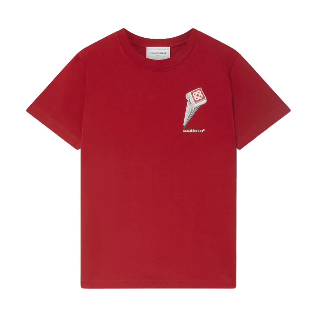 Casablanca Leaning Column T-Shirt Red
