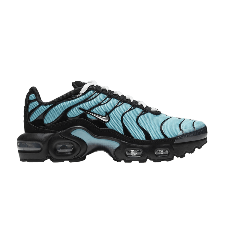 Nike Air Max Plus Aqua Black White Metallic Silver (GS)