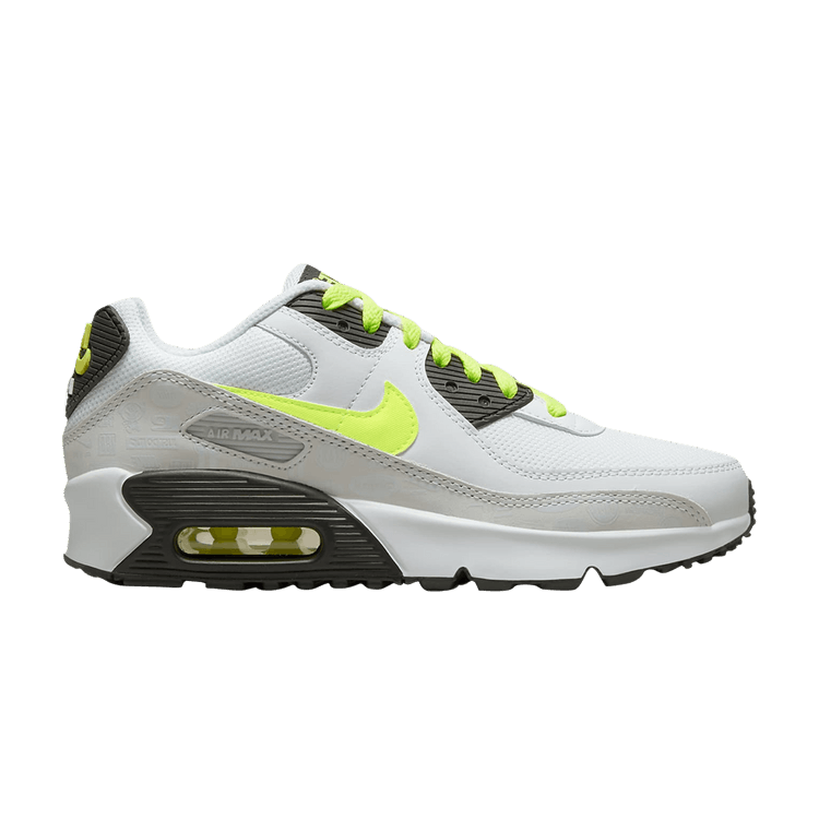 Nike Air Max 90 Leather White Volt (GS)