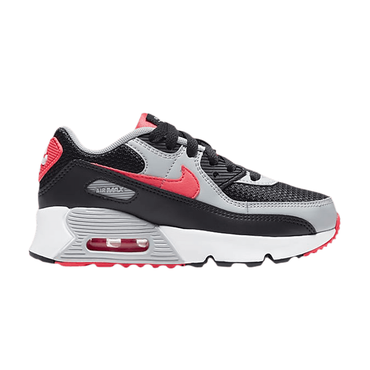 Nike Air Max 90 Black Radiant Red Wolf Grey (PS)