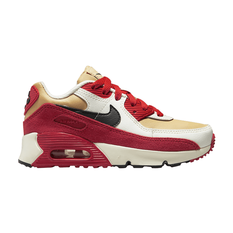 Nike Air Max 90 Leather Sesame Red Clay (PS)