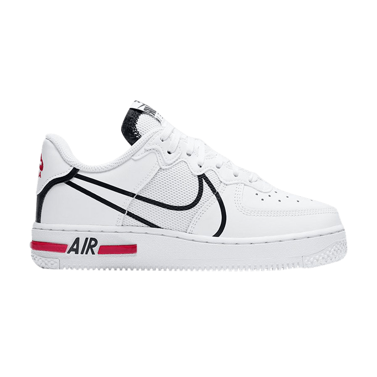 Nike Air Force 1 Low React D/MS/X White Black (GS)