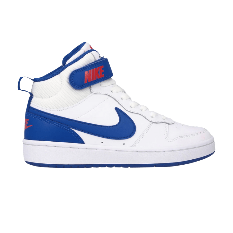 Nike Court Borough Mid 2 White Game Royal (GS)