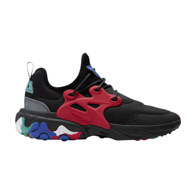 Nike React Presto Black Red Multicolor (GS)