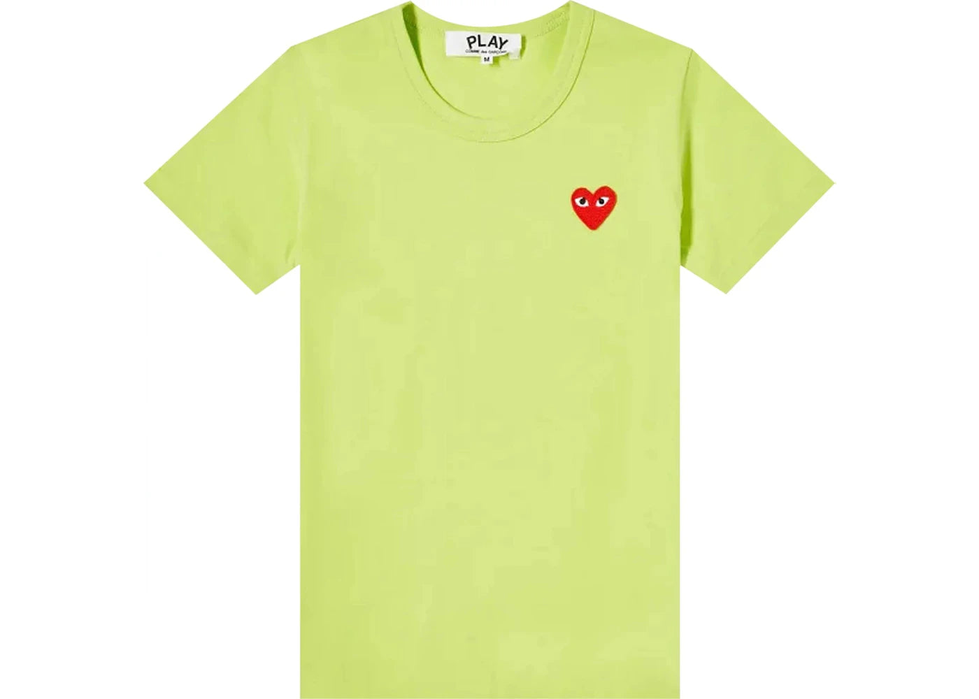 Comme des Garcons PLAY Play Women's Red Heart S/S T-shirt Green