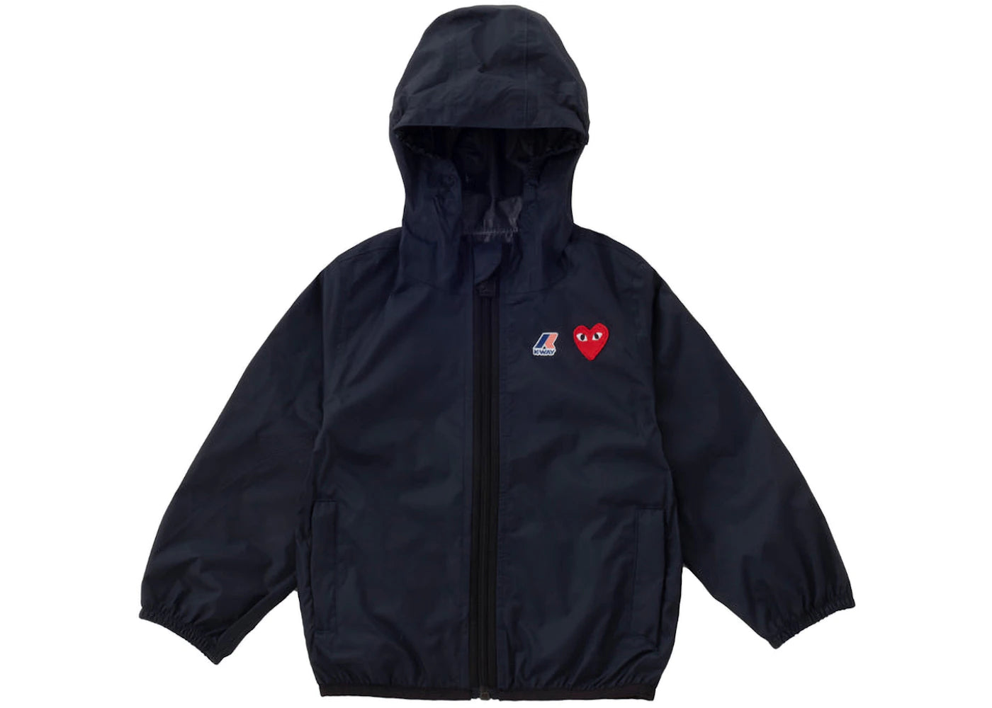 Comme des Garcons PLAY Play x K-Way Kids Full Zip Jacket Navy