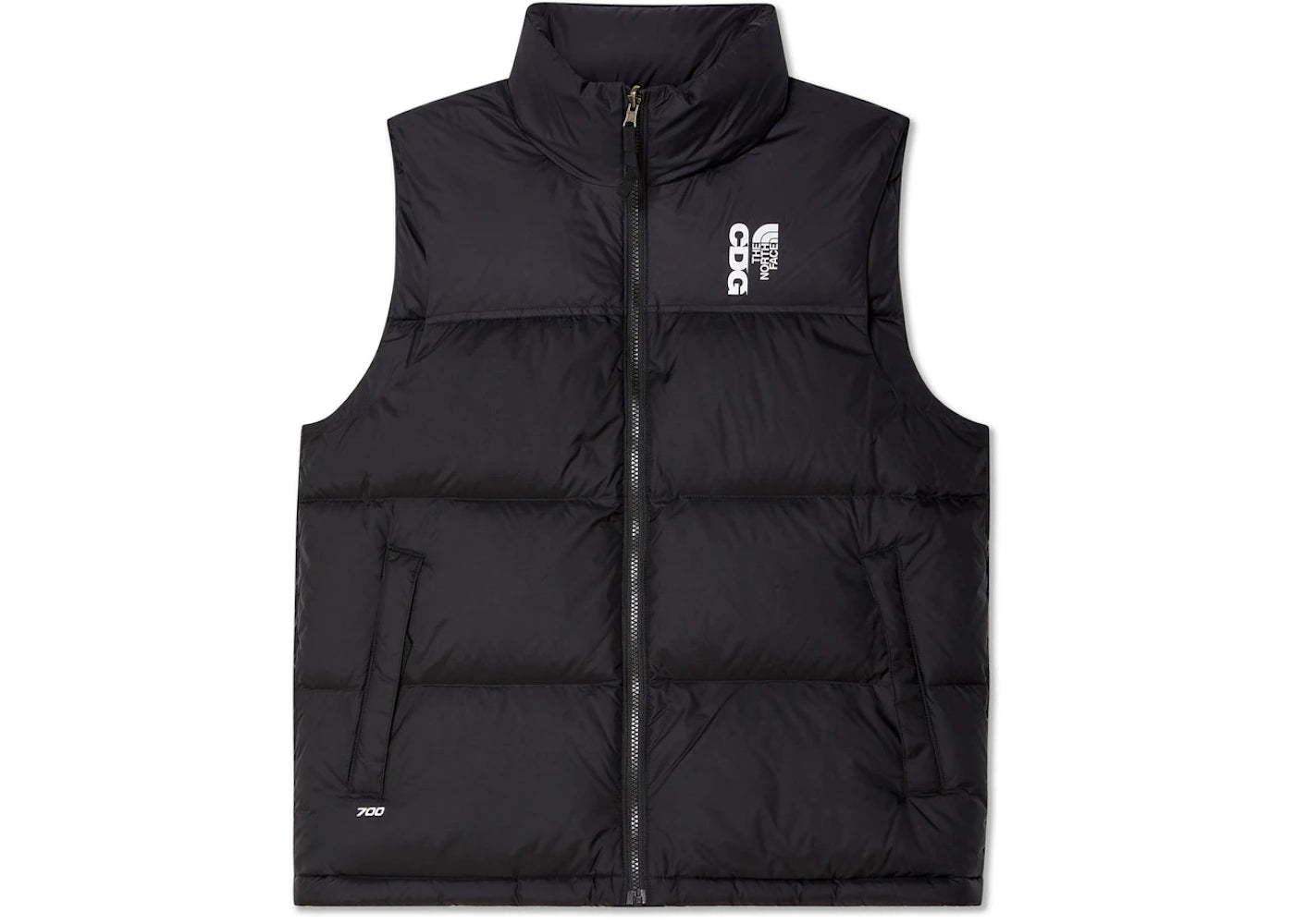 CDG The North Face Nuptse Vest Black
