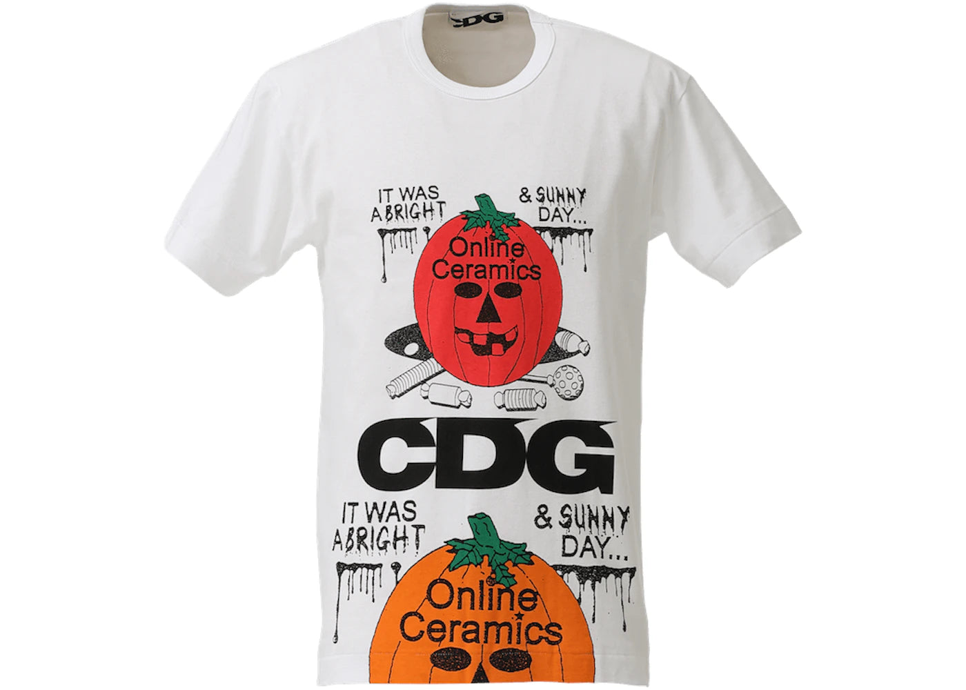 CDG x Online Ceramics T-Shirt 2 White