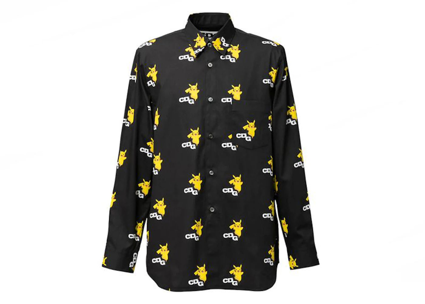 CDG x Pokemon Pikachu Allover Shirt Black