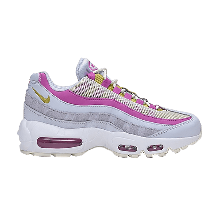 Nike Air Max 95 Football Grey Saffron Quartz Fire Pink (Women's)