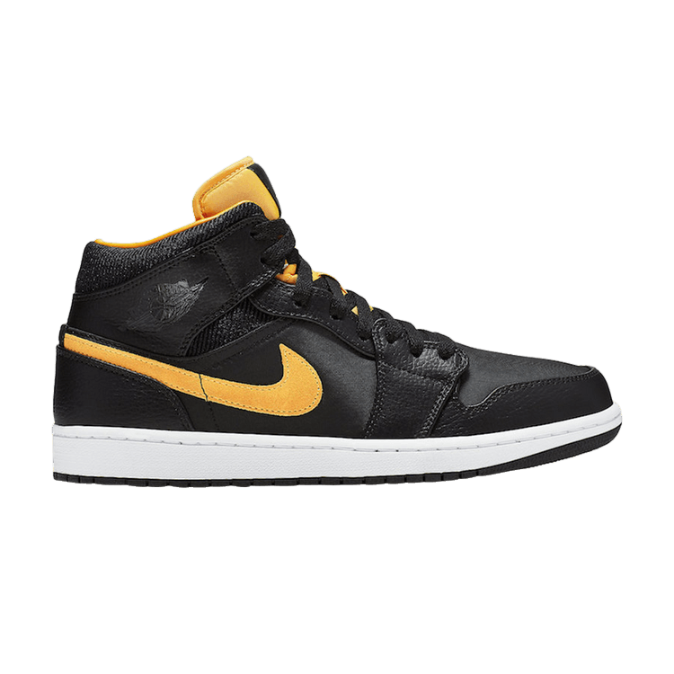 Jordan 1 Mid Black University Gold