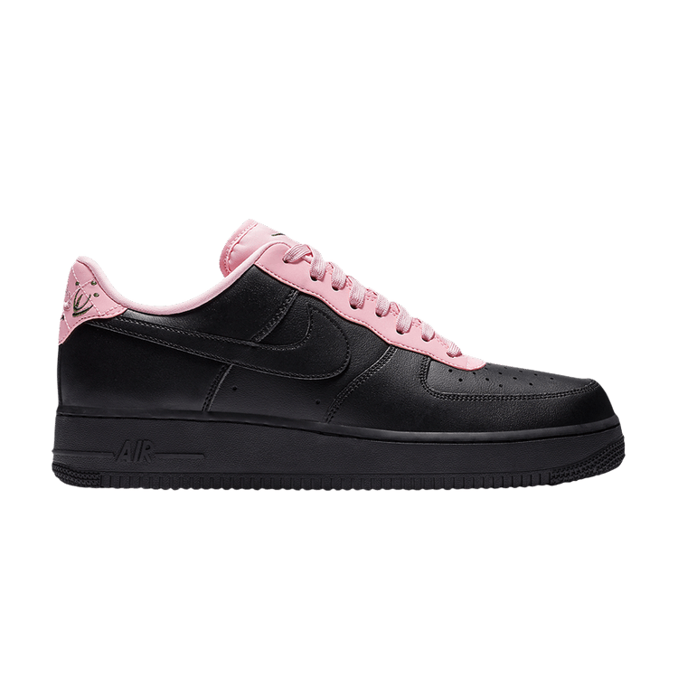 Nike Air Force 1 Low Quilted Heel Black Pink