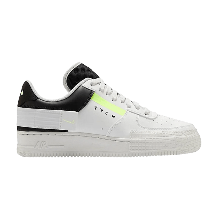 Nike Air Force 1 Low Type White Barely Volt