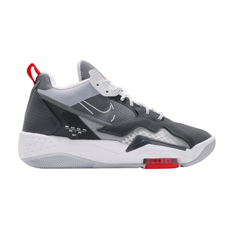Jordan Zoom 92 Dark Smoke Grey Gym Red