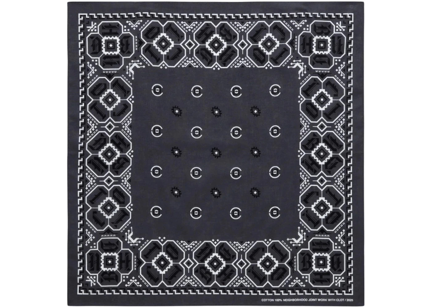 CLOT x Neighborhood Bandana Grey