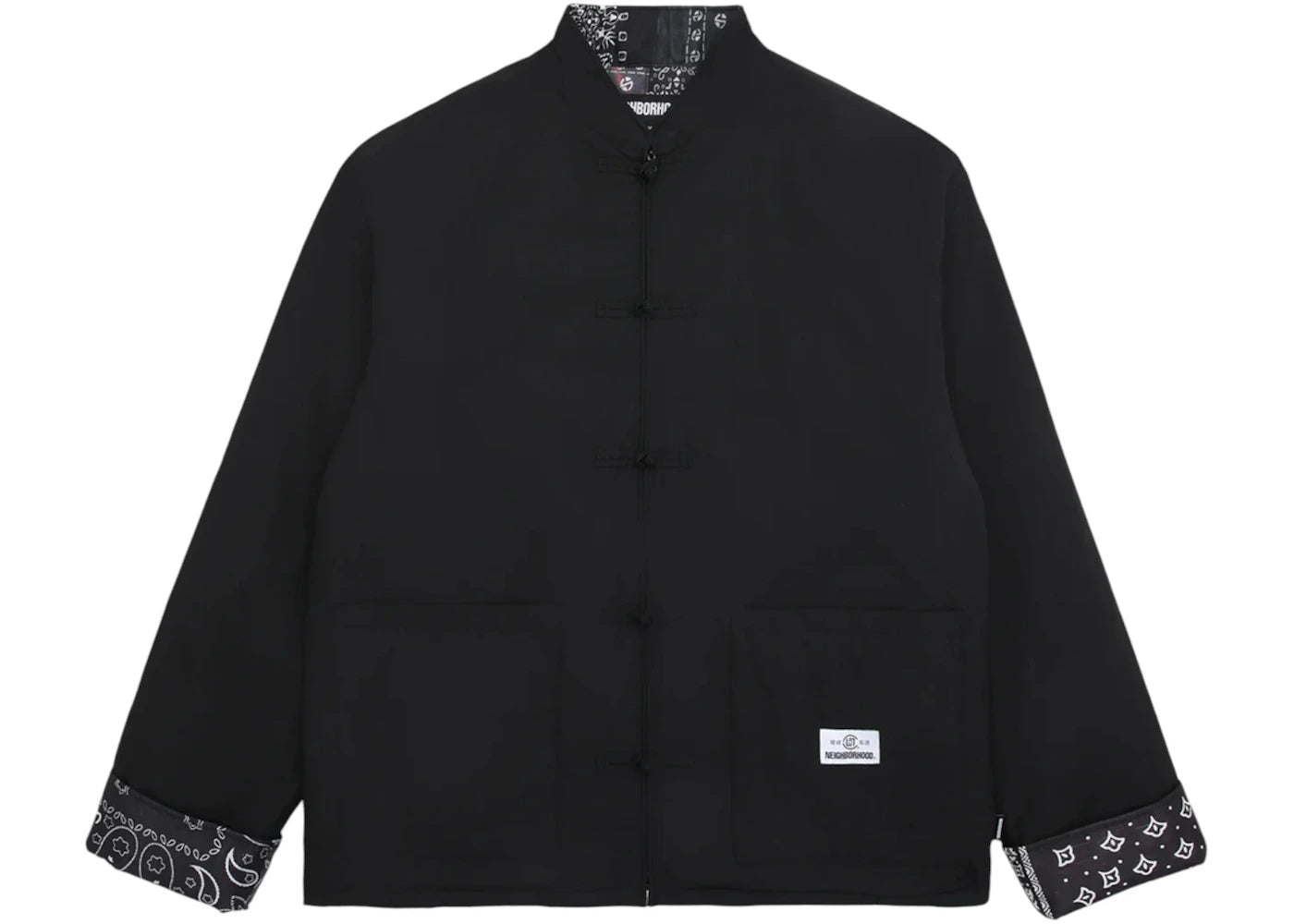 CLOT x Neighborhood Reversible Kung Fu Jacket Black