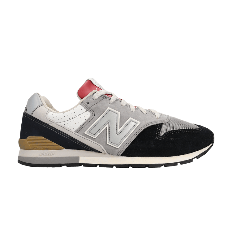 New Balance 996 Black Grey Red Tongue