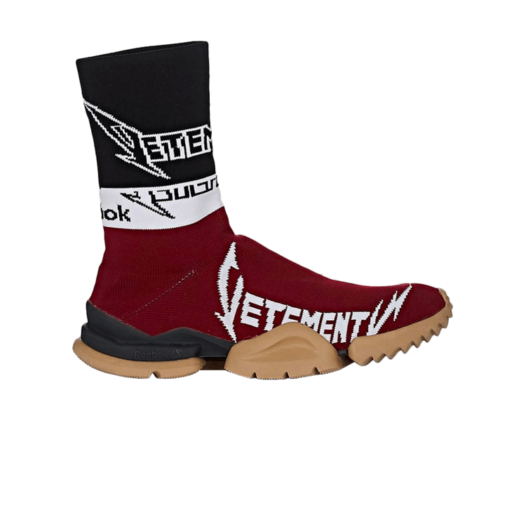 Reebok Sock Runner Vetements Burgundy Black White