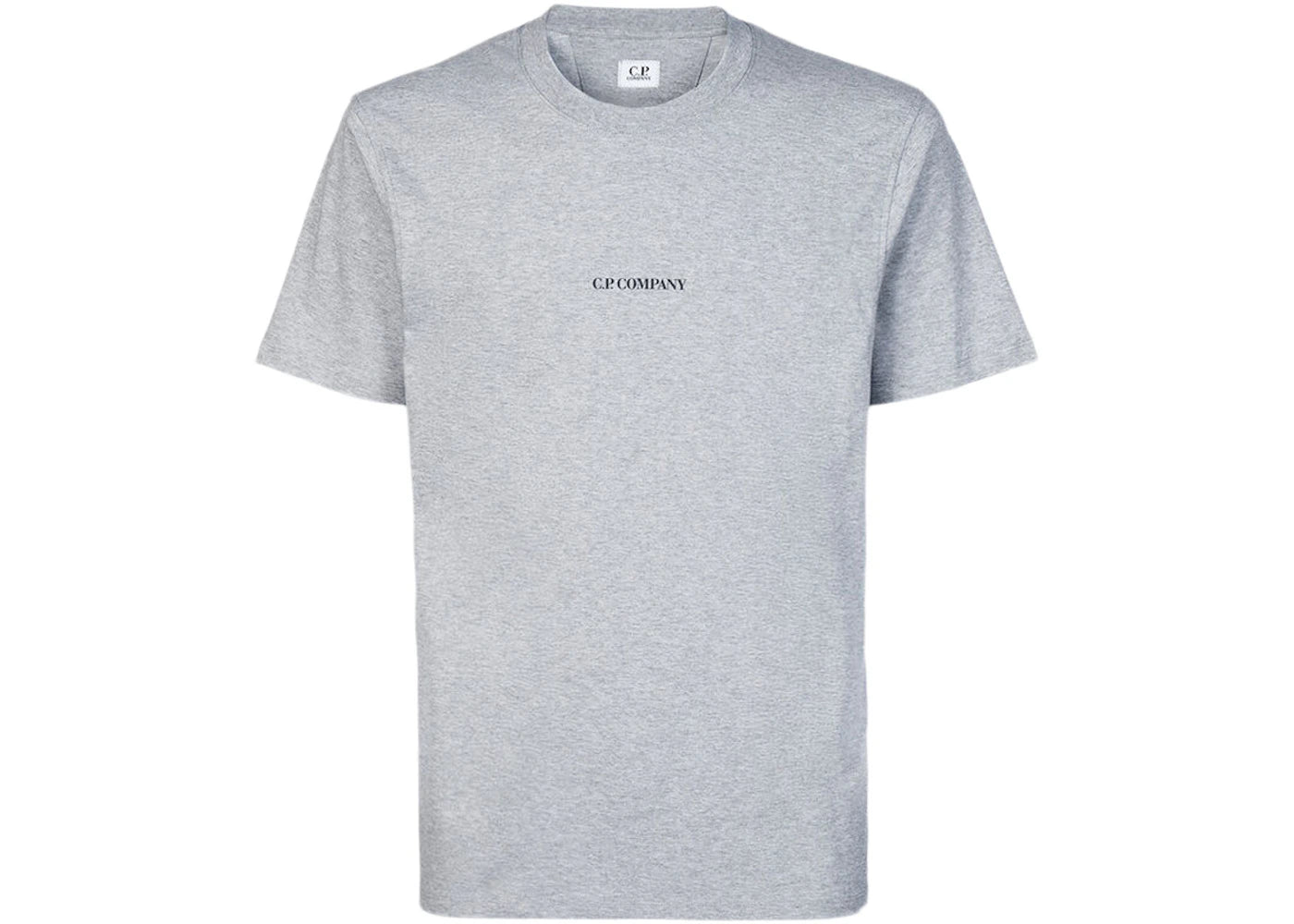 C.P. Company 30/1 Jersey Compact Logo T-Shirt Grey Melange