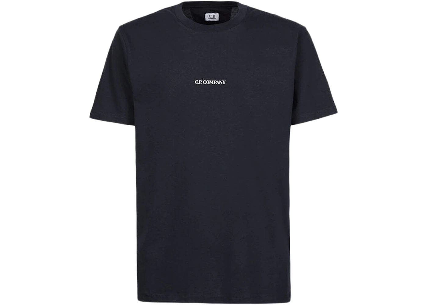 C.P. Company 30/1 Jersey Compact Logo T-Shirt Total Eclipse-Blue