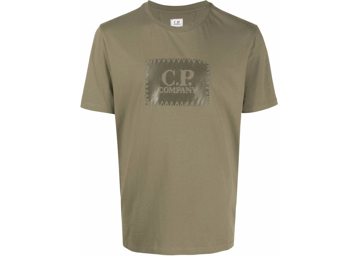 C.P. Company 30/1 Jersey Label T-shirt Burnt Olive Green