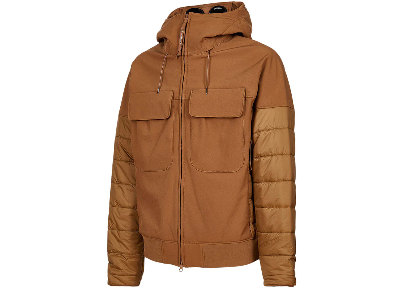C.P. Company C.P. Shell-R Mixed Goggle Jacket Bronze Brown