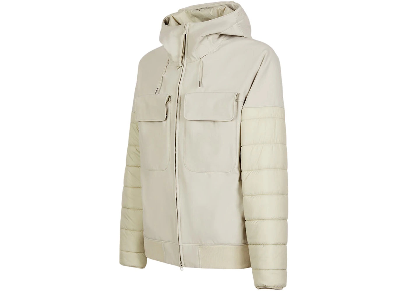 C.P. Company C.P. Shell-R Mixed Goggle Jacket Pellican-White