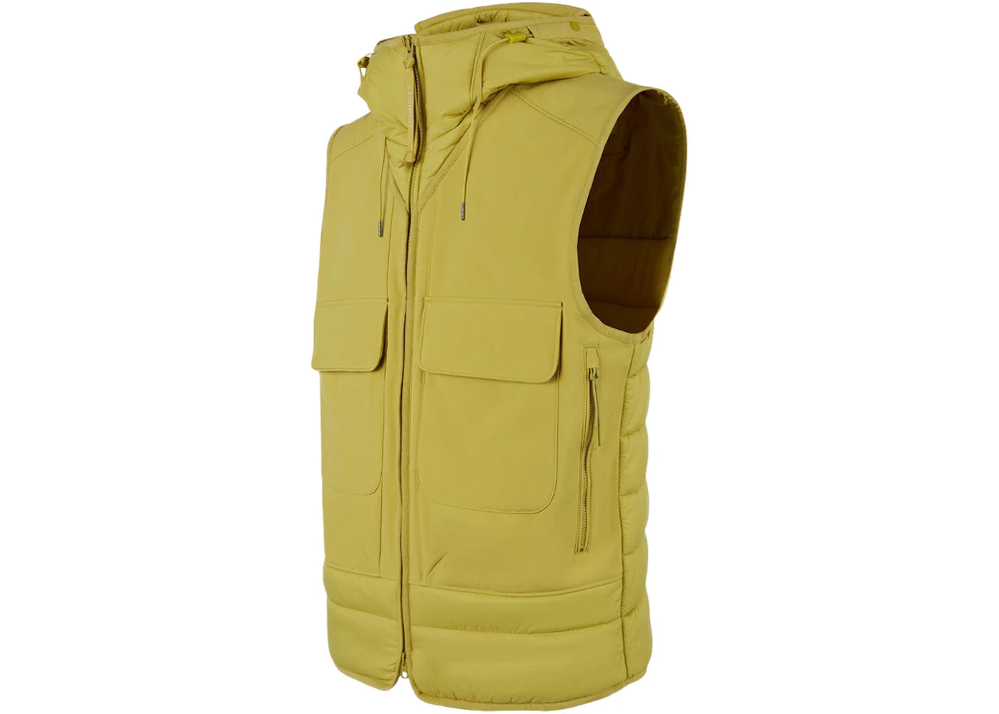 C.P. Company C.P. Shell-R Mixed Goggle Vest Golden Palm-Yellow