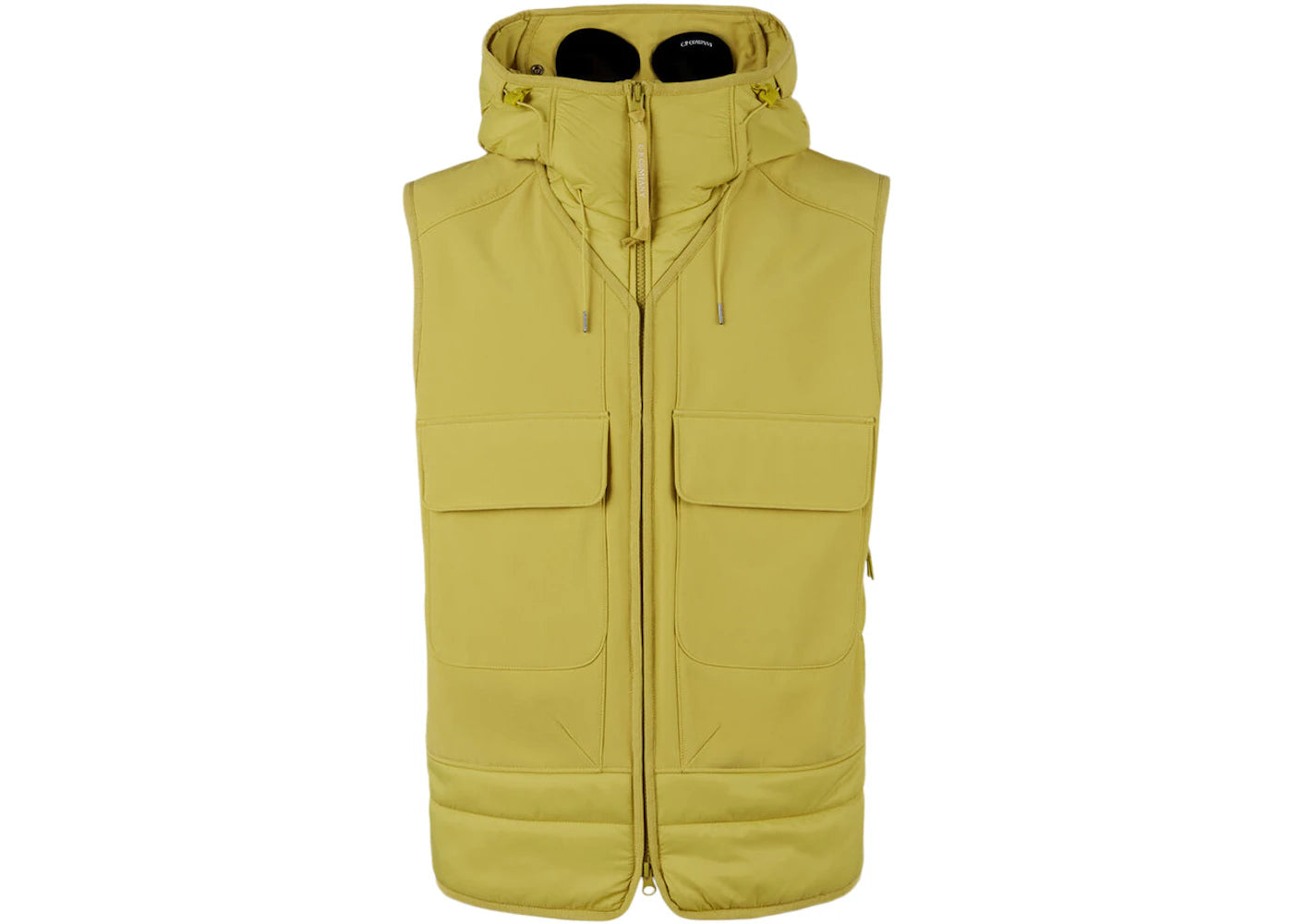 C.P. Company C.P. Shell-R Mixed Goggle Vest Golden Palm-Yellow