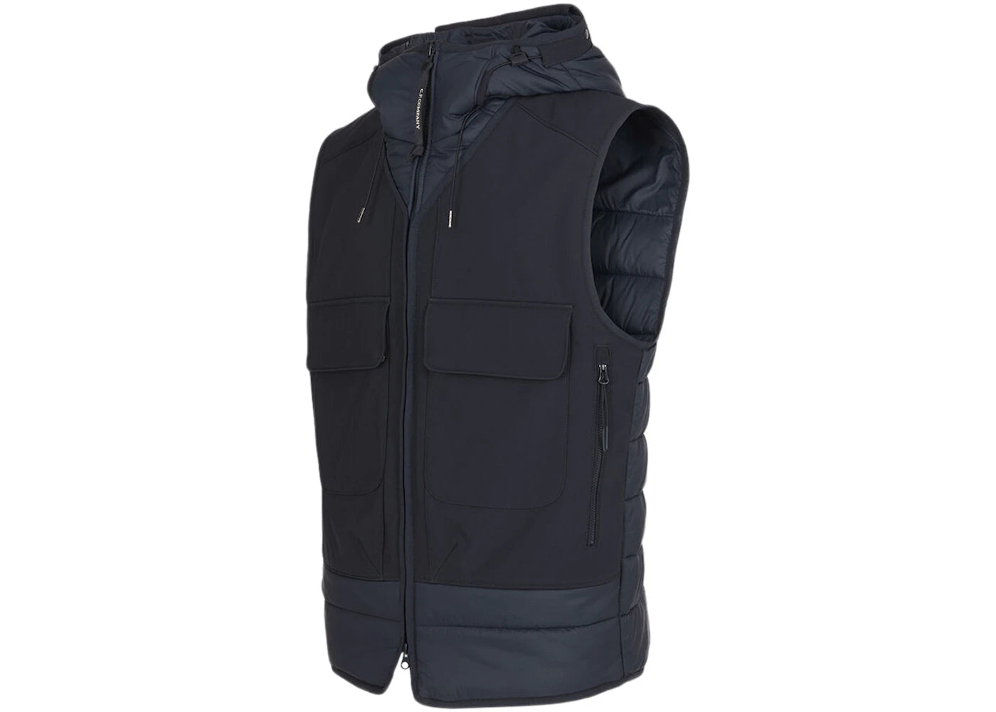 C.P. Company C.P. Shell-R Mixed Goggle Vest Total Eclipse-Blue