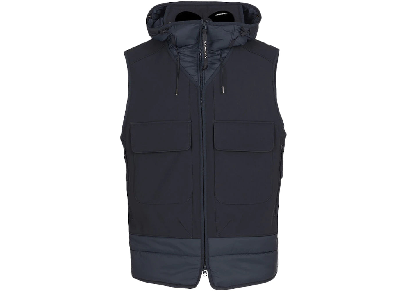 C.P. Company C.P. Shell-R Mixed Goggle Vest Total Eclipse-Blue