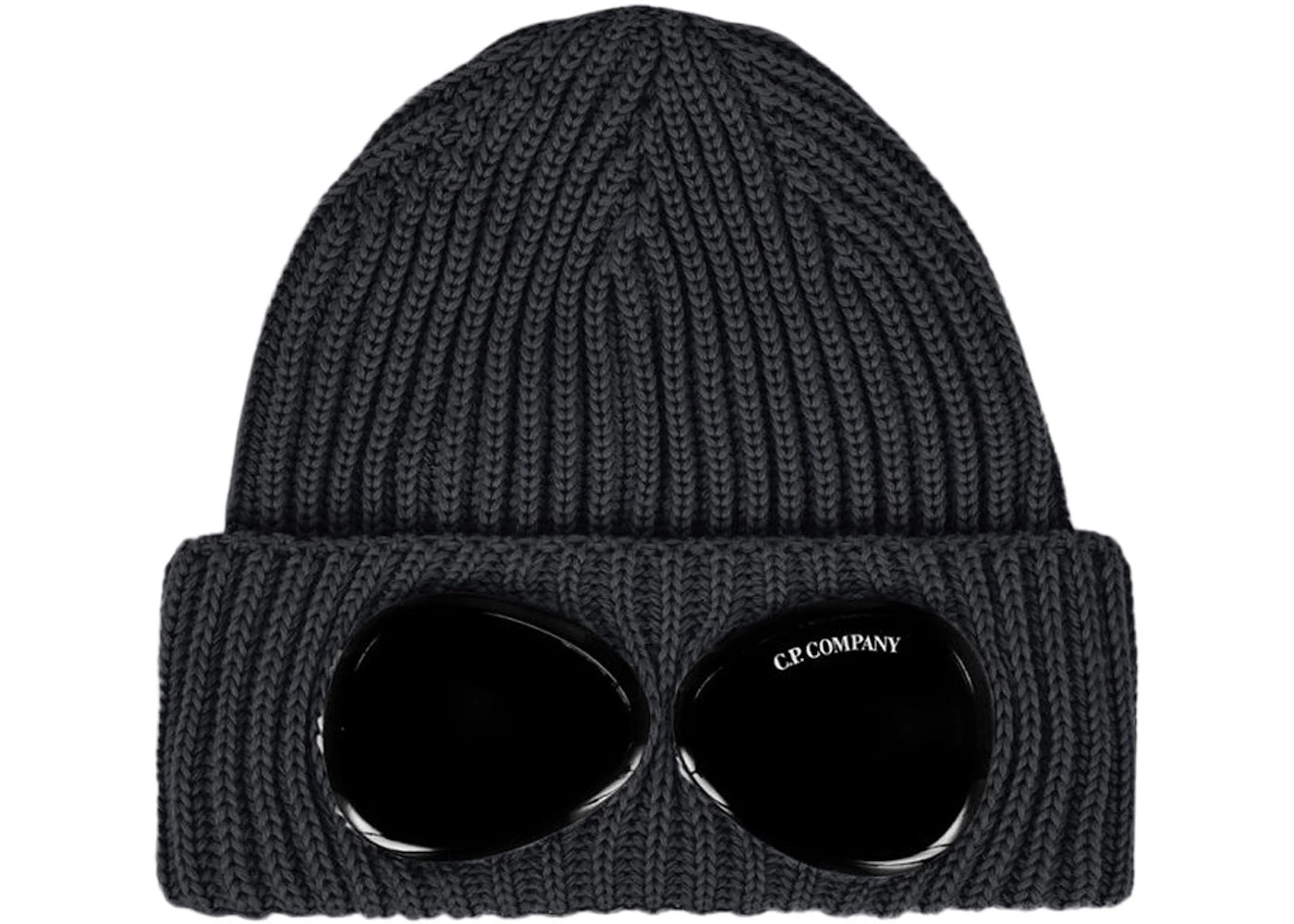 C.P. Company Cotton Goggle Beanie Dark Fog Grey