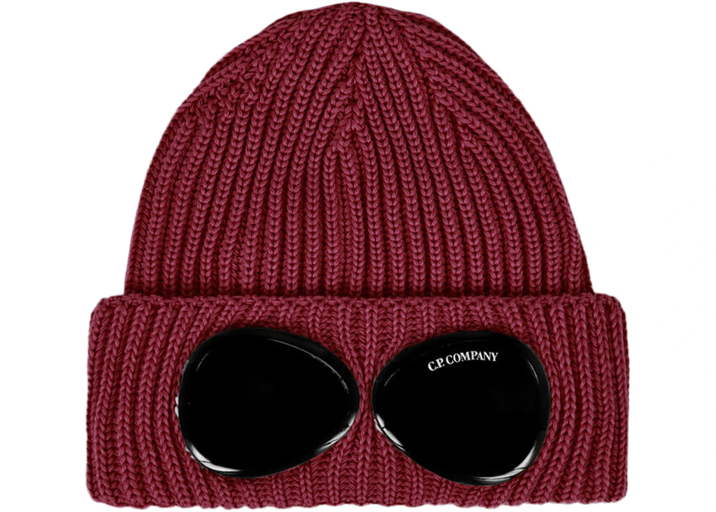 C.P. Company Cotton Goggle Beanie Port Royal-Red