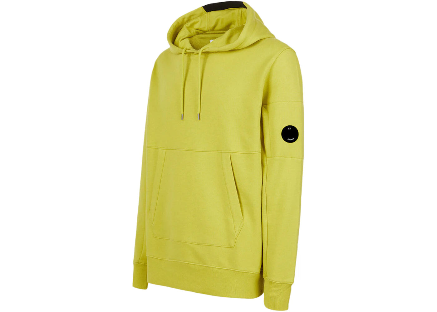 C.P. Company Diagnol Raised Fleece Hoodie Golden Palm-Yellow