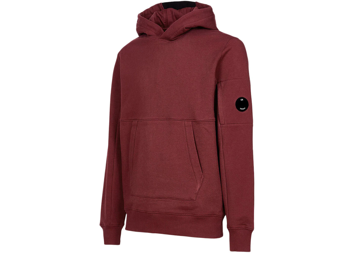 C.P. Company Diagnol Raised Fleece Hoodie Port Royal-Red