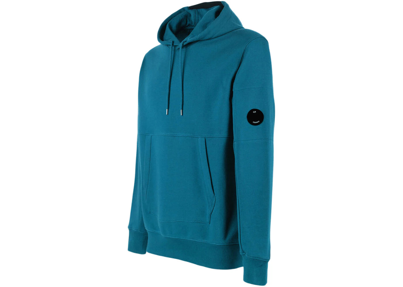 C.P. Company Diagnol Raised Fleece Hoodie Shaded Spruce-Blue